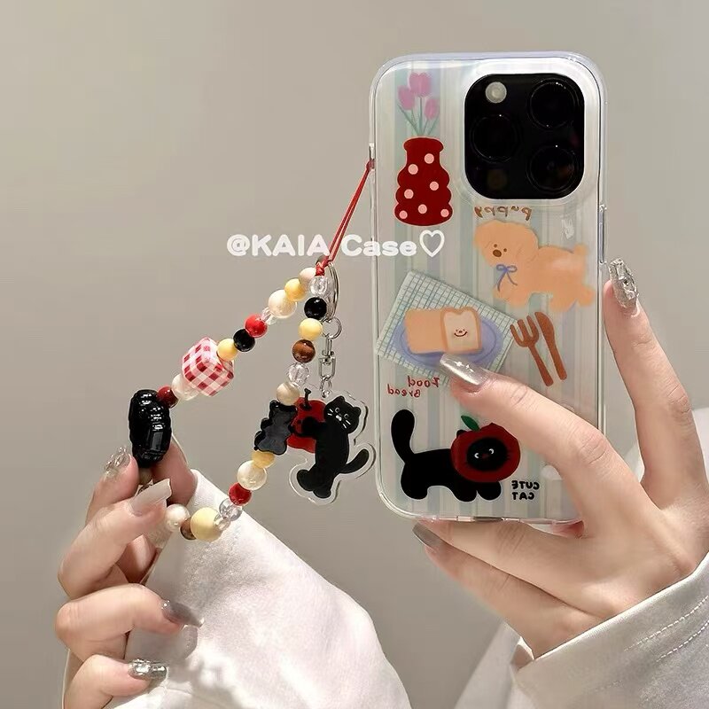 花瓶猫狗插画适用于小米17手机壳15pro新款14ultar全包
