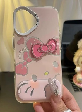 火翔卡通猫粉适用于opporealme14pro+15/13/12/10手机壳realmegtnoe7x保护套真我GT7/6/5PRO网红v60/50女元气