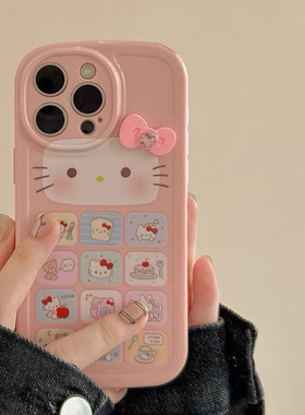 卡通猫蝴蝶结适用一加ACE6手机壳1+13T新款Ace3PRO/2ACE5竞速版至尊12软壳15防摔一加9/7女8T保护套9TR2V直边