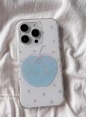 蓝色水果星星适用于魅族17/18/18s/20/21pro手机壳华为oppo苹果15iPhone16e1413promax三星红米k80小米vivo12