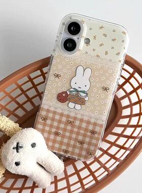 火翔碎花兔子适用于小米17promax手机壳15/14/13保护套civi5红米K90K80/70至尊版TURBO4NOTE15pro+14/13女IMD