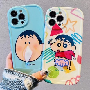 至尊12软壳15防摔一加9 可爱小新阿呆适用一加ACE6手机壳1 2ACE5竞速版 Ace3PRO 7女8T保护套9TR2V直边 13T新款