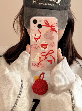 蝴蝶猫咪毛球适用于华为畅享80手机壳70x60pro/50plus新款畅享20e/10s优畅享50女麦芒A30/11/8/7保护套透明