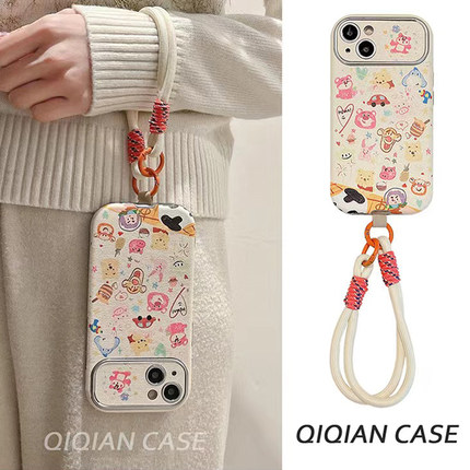 维尼熊草莓熊适用于OPPO Reno11/10pro+手机壳RENO9/8/7/6/5/4se硅胶R17/r15软保护套RENO新款女A93S/5K