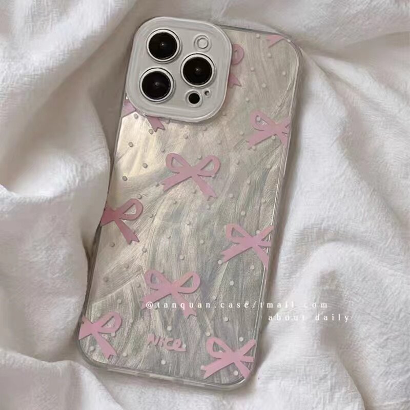 粉色蝴蝶结适用于oppo findx9手机壳x8prox7/reno15pro/14/13/12女K12S/10软A5A6proA3新款ace2羽纱保护套