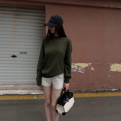小众网感修身显瘦高腰短裤套装女
