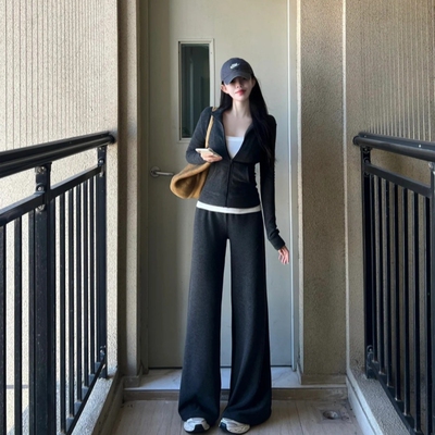 VKSOD穿搭加绒卫衣运动服套装