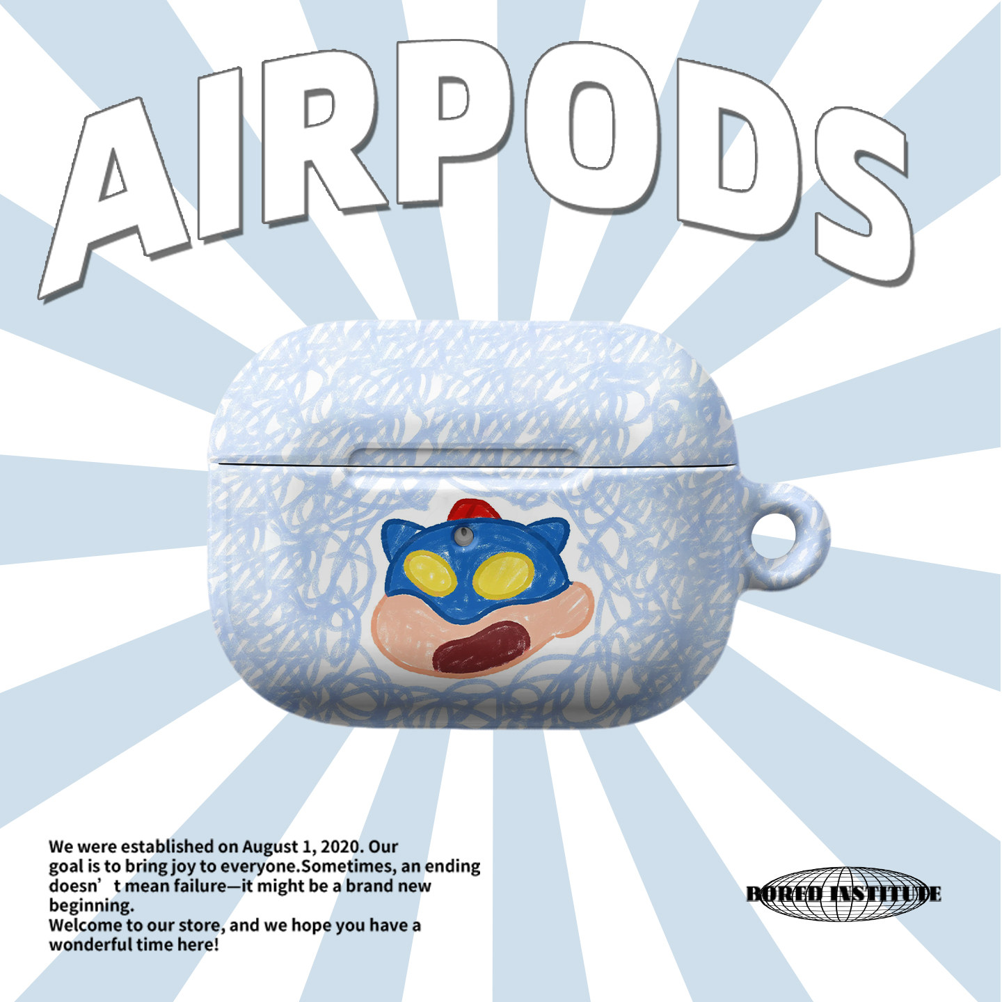涂鸦小新超人适用于airpods4/3苹果无线蓝牙耳机AirPodsPro3/二代pro可爱韩国进口菲林保护套2/1保护壳卡通,3C数码配件,耳机保护套,淘宝优惠券,粉丝福利购,淘宝优惠卷