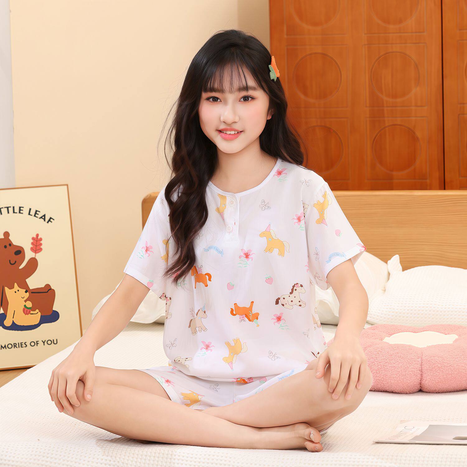 【短袖短裤】夏季薄款睡衣家居服