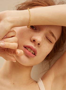 fettero 铜合金手链 【金色U扣1.2焊手链】气质时尚小众素款可调