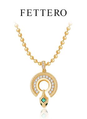 抹茶甜圈原创设计S925纯银项链