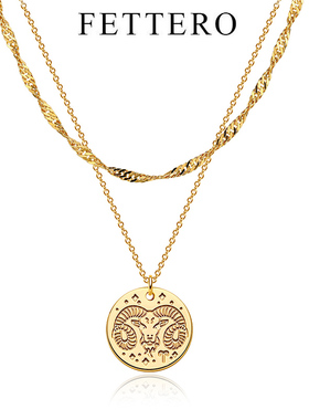 fettero 铜合金项链 【十二星座项链】高定设计女款时尚饰品活动