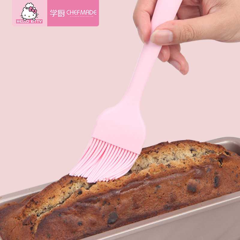 学厨kitty猫硅胶油刷一体式油扫耐高温食品级家用硅胶烘焙工具烧
