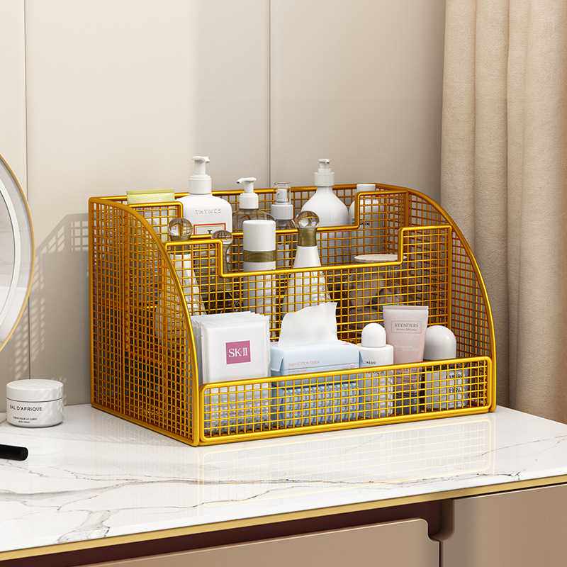 化妆品置物架梳妆台收纳盒子桌面口红护肤品卫生间浴室洗漱台整理