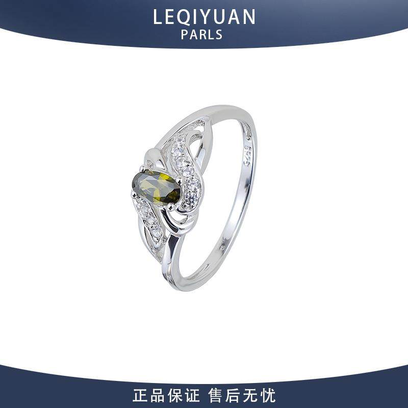 leqiyuan天然橄榄石戒指女925纯银轻奢小众高级感指环通勤百搭,饰品/流行首饰/时尚饰品新,银饰戒指,淘宝优惠券,粉丝福利购,淘宝优惠卷