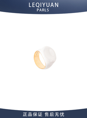 leqiyuan戒指女白色欧美风小众潮流指环复古感大气百搭法式原创