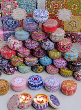 桂花栀子花香薰蜡烛家用客厅熏香助眠卧室蜡烛摆件结婚伴手礼物