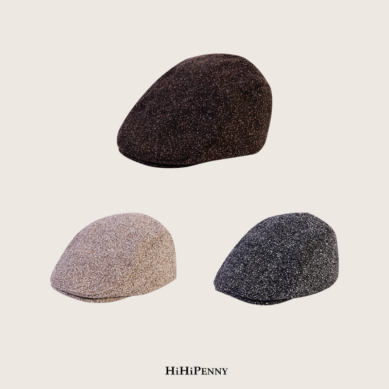 HiHipenny/羊毛一片式前进帽复古百搭遮阳休闲帽子