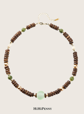 HiHipenny/琉璃椰木项链时尚设计百搭夏日颈链