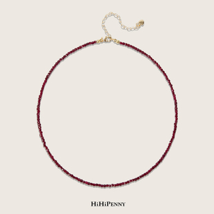 HiHipenny/天然石项链简约细珠设计优雅百搭饰品