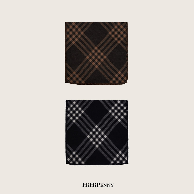 HiHipenny/“英伦风尚” 经典格纹羊绒羊毛混纺围巾披肩
