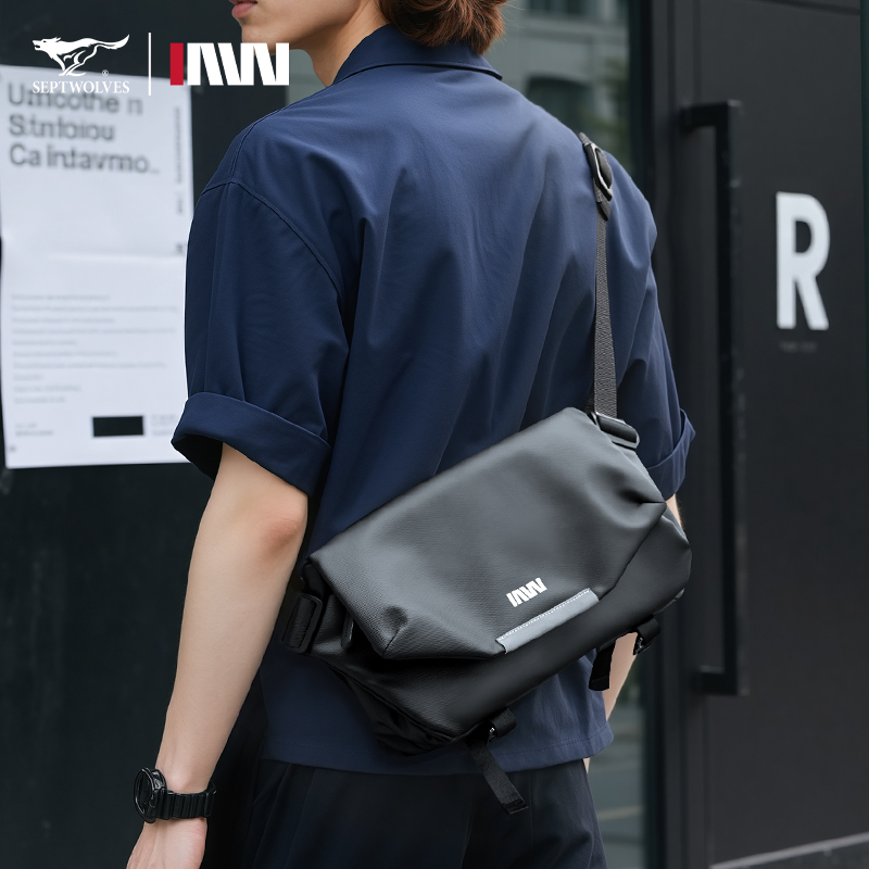 七匹狼新款潮流斜挎包机能风单肩