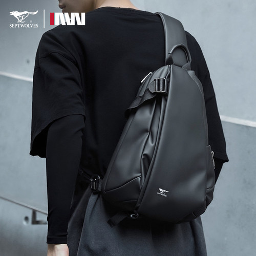 七匹狼新款男士斜挎包大容量休闲