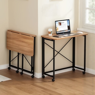 简易书桌家用可折叠学习桌卧室移动桌子电脑桌长方形办公桌写字桌