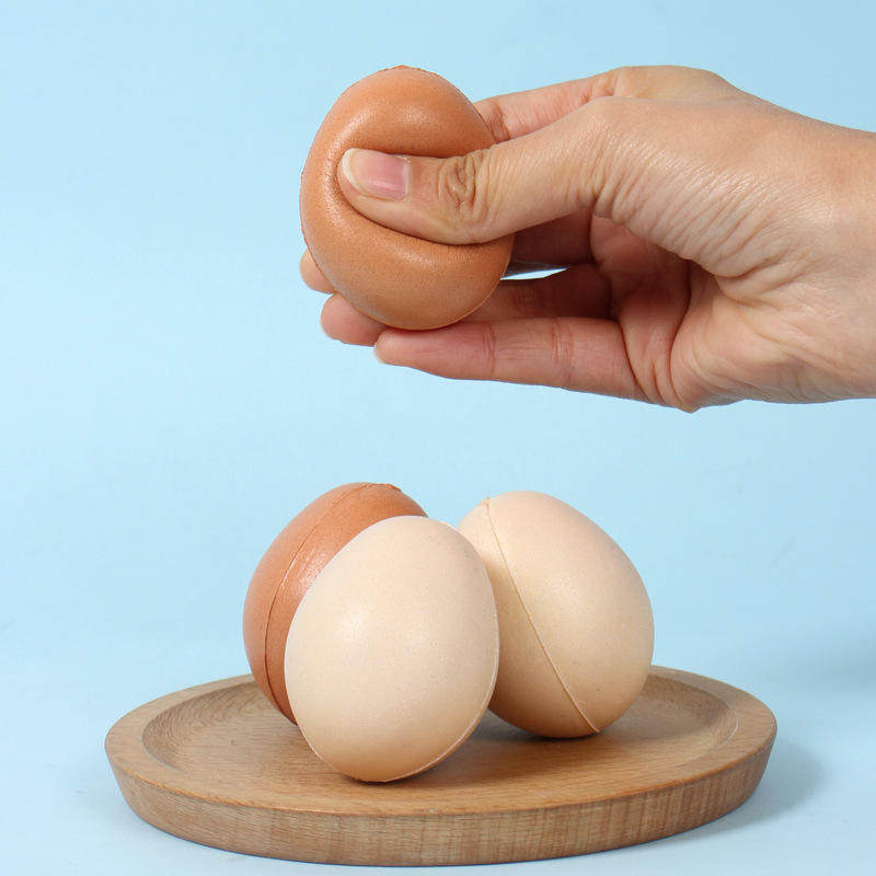 仿真解压玩具仿真食物手指训练发泄道具仿真捏捏乐鸡蛋