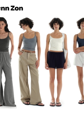 Wenn Zon自然系亲肤弹力棉藏副乳吊带 休闲基础透气舒适百搭显瘦