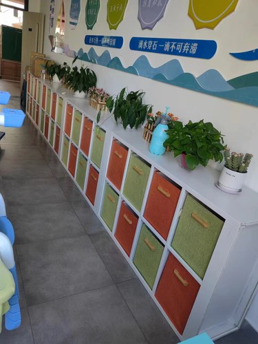 学校班级收纳盒书本耐磨可水洗格子柜储物盒书本玩具宜家柜整理箱