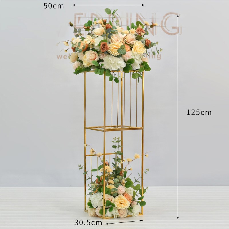 轻奢高档北欧落地仿真花摆件客厅酒店旋转门商场店铺橱窗装饰花艺