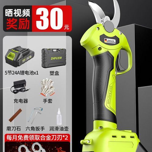 电剪刀剪树枝果树充电式电动修枝剪树锂电电剪刀园艺专用剪枝神器