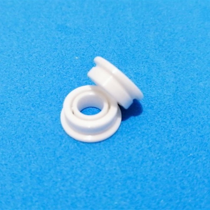 带法兰氧化锆陶瓷轴承 F698尺寸:8*19*6mm挡边轴承F6900 孔10mm