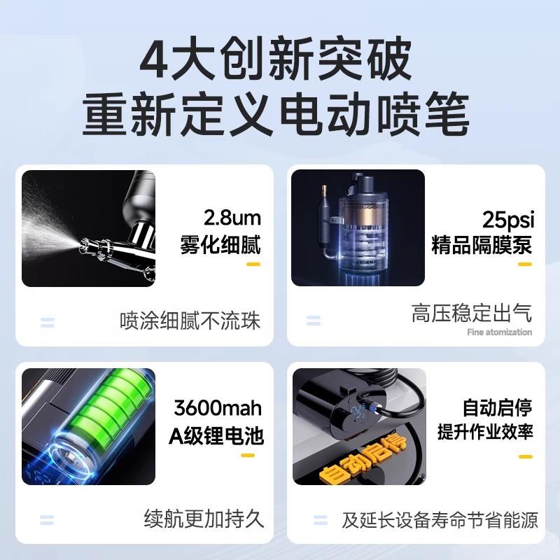 模型小型喷枪气泵丙烯颜