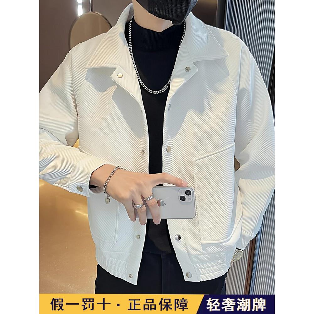 高端男士潮牌男装外套春秋2025新款休闲男款夹克爆款衣服高级感