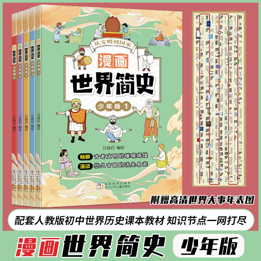 漫画世界简史少年版全套5册