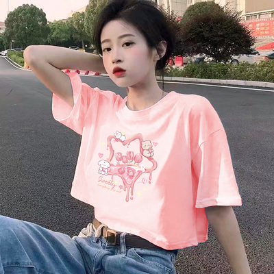 多巴胺上衣2025新款短袖t恤女夏