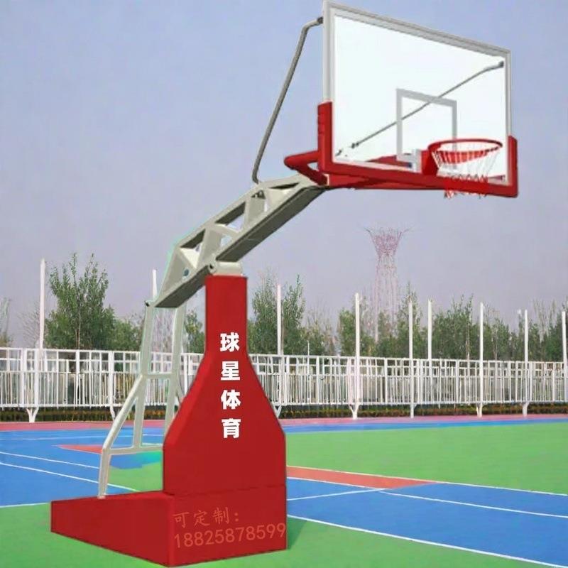 港口标准芙篮板球架鹤岗球星篮球大庆球户外固989定移动式架篮架