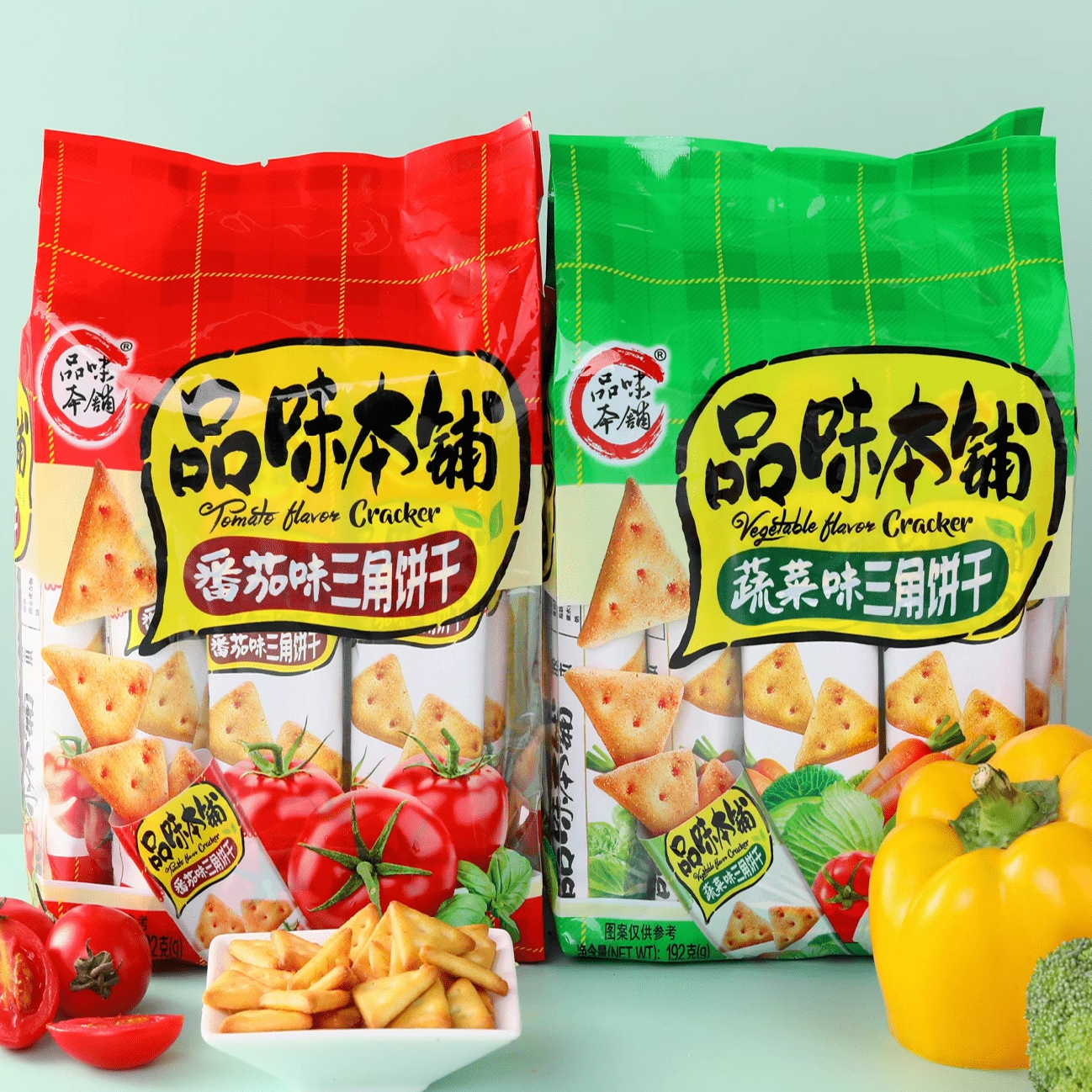品味本铺三角饼干蔬菜味