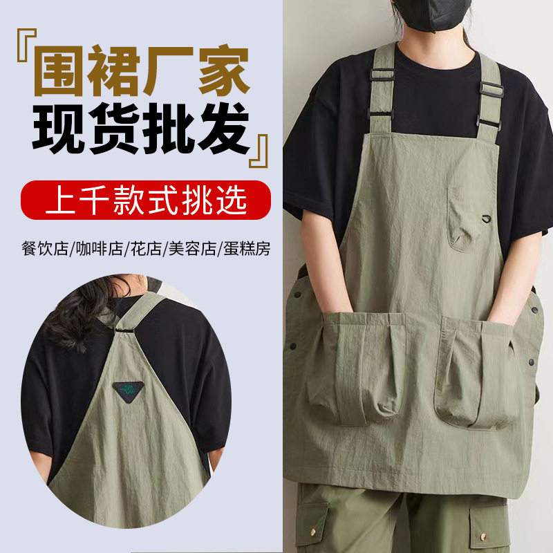 厂家批发围裙防油防污围裙 厨房用品礼品围裙可印logo围裙现货