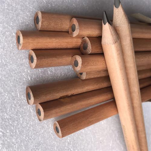 晚聪明儿童专用原木正姿9支三角杆椴木1cm直径HB/2B铅笔5.0加粗芯