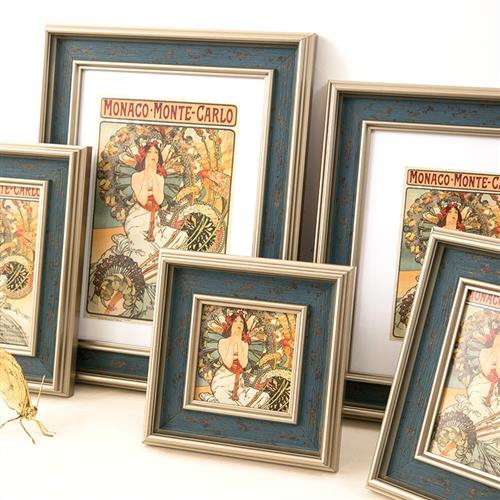 美式覆古5寸6寸7寸8寸10寸A3A4油画 画装裱画 画框挂墙相框摆台加