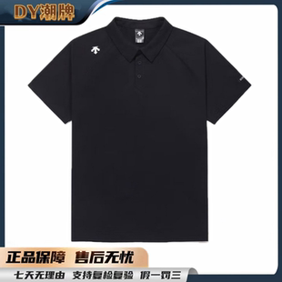 Polo衫 DESCENTE 控水运动休闲短袖 迪桑特插肩袖 字母印花男女同款