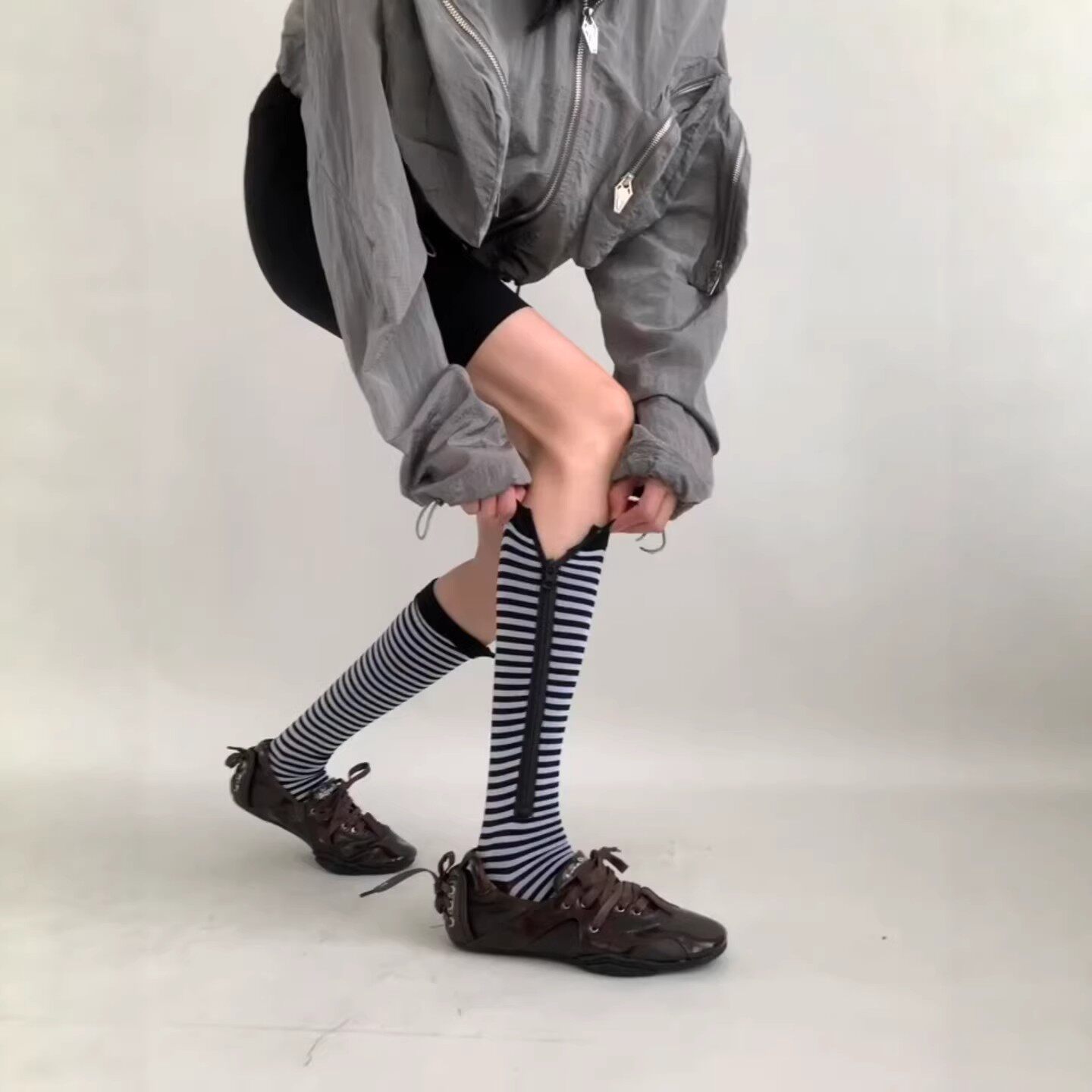 早春消肿显瘦运动瘦腿健身压力袜
