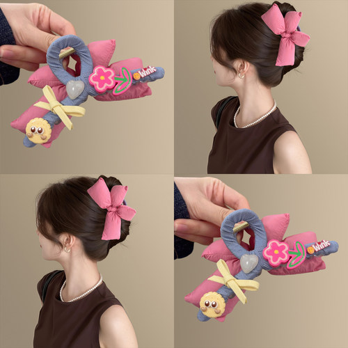 甜饼~原创可爱蝴蝶结发夹