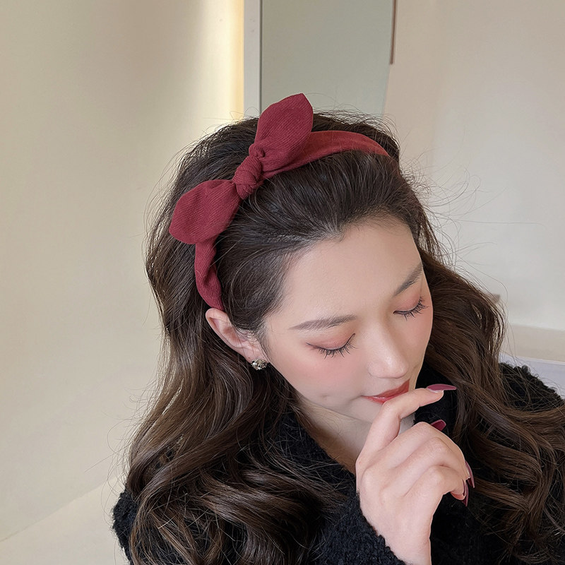 可爱韩国优雅蝴蝶结发箍女款百搭
