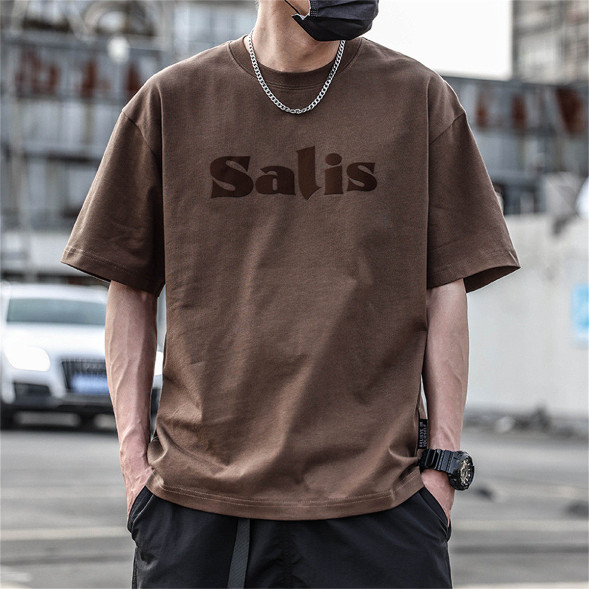 专柜港风日系美式潮牌重磅100%纯棉短袖T恤男夏装痞帅宽松百搭ins