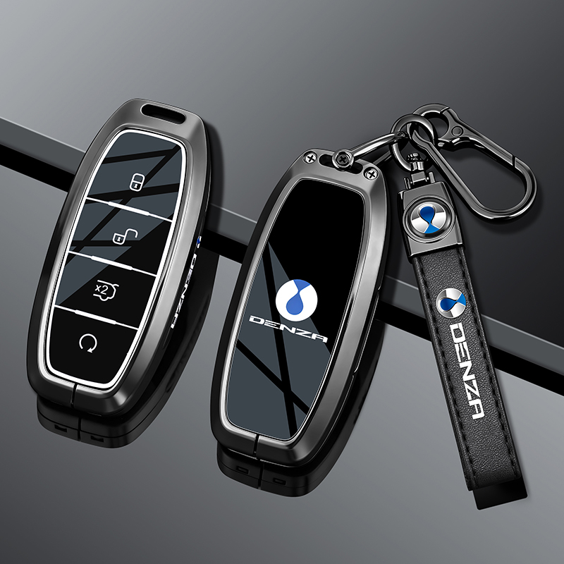 适用腾势d9钥匙套z9gt保护壳n7智能遥控锁匙扣n8车nfc卡片高级感