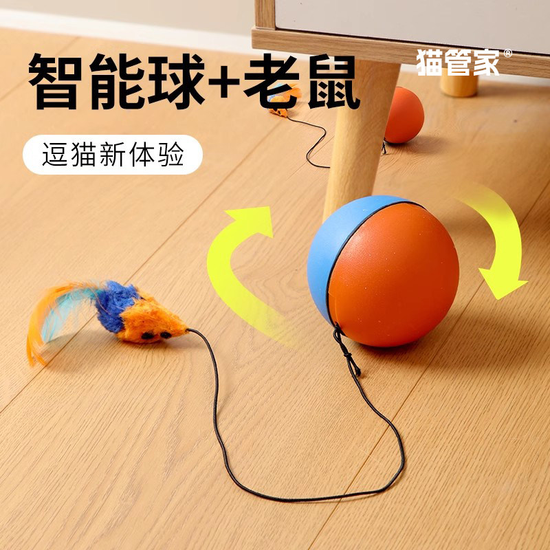 猫咪玩具 自动溜猫球  猫玩具智能逗猫球 引力滚滚球电动自嗨解闷,宠物/宠物食品及用品,逗猫棒,淘宝优惠券,粉丝福利购,淘宝优惠卷